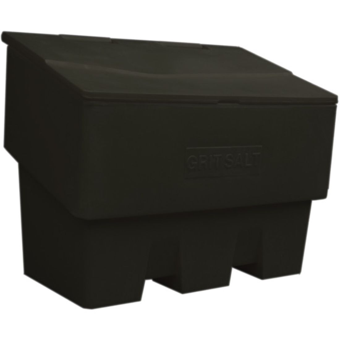 GB400-B-B.jpg enviropalĀ® 400L (14 CU.FT) Grit Bin - Black Base/Black Lid - Image 1
