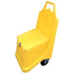 enviropal® 75 Litre Grit Bin Caddy on Wheels - Yellow