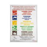 Set of 6 Large Colour Coded Chopping Boards With Plastic Rack & Wall Chart - Image 8