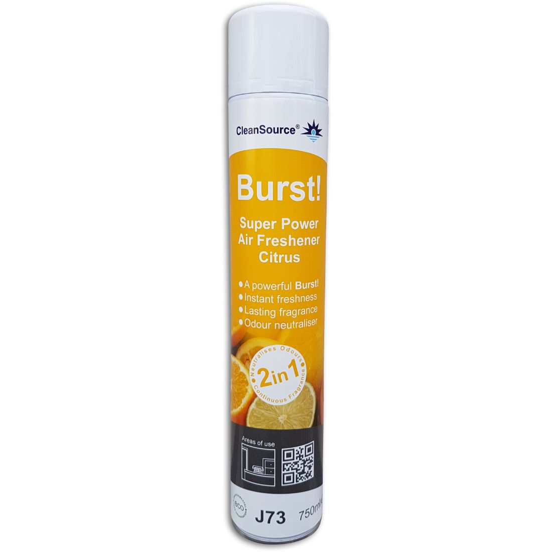 J73S.7-1.jpg CleanSource® BURST CITRUS Super Power Giant Air Freshener 750ml - Image 1