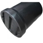 enviropal® Langley 120 Litre 2 Way Access Round Hooded Litter Bin Black - Image 9