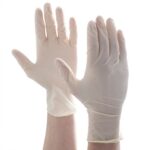 Clear Powder Free Latex Examination Gloves (1x100) - Image 4