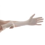 Clear Powder Free Latex Examination Gloves (1x100) - Image 3
