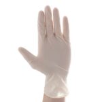 Clear Powder Free Latex Examination Gloves (1x100) - Image 2