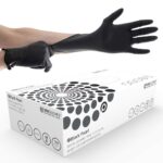 Powder Free Black NITRILE Examination Gloves (1x100)