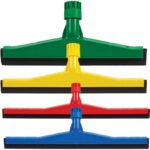 22" / 55cm Plastic Double Foam Blade Floor Squeegee Head - B/G/R/Y