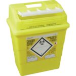 Yellow Sharps Disposal Bin 13 Litre