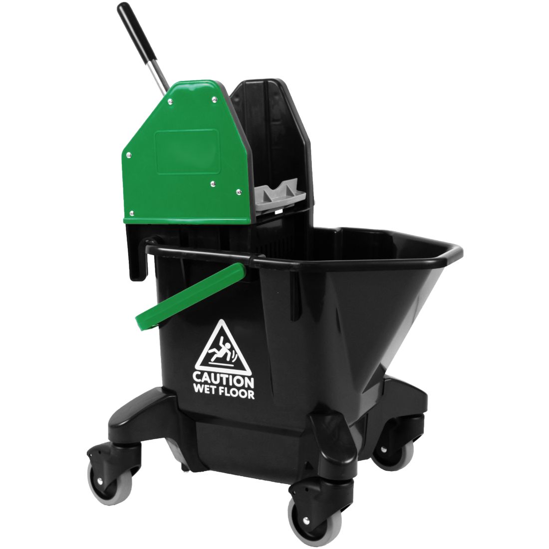 S0332293.jpg 20 Litre Heavy Duty Kentucky Mop Bucket & Plastic Wringer Green - Image 1
