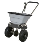 37kg Contractors Walk Behind Stainless Steel Broadcast Salt Spreader - Image 3