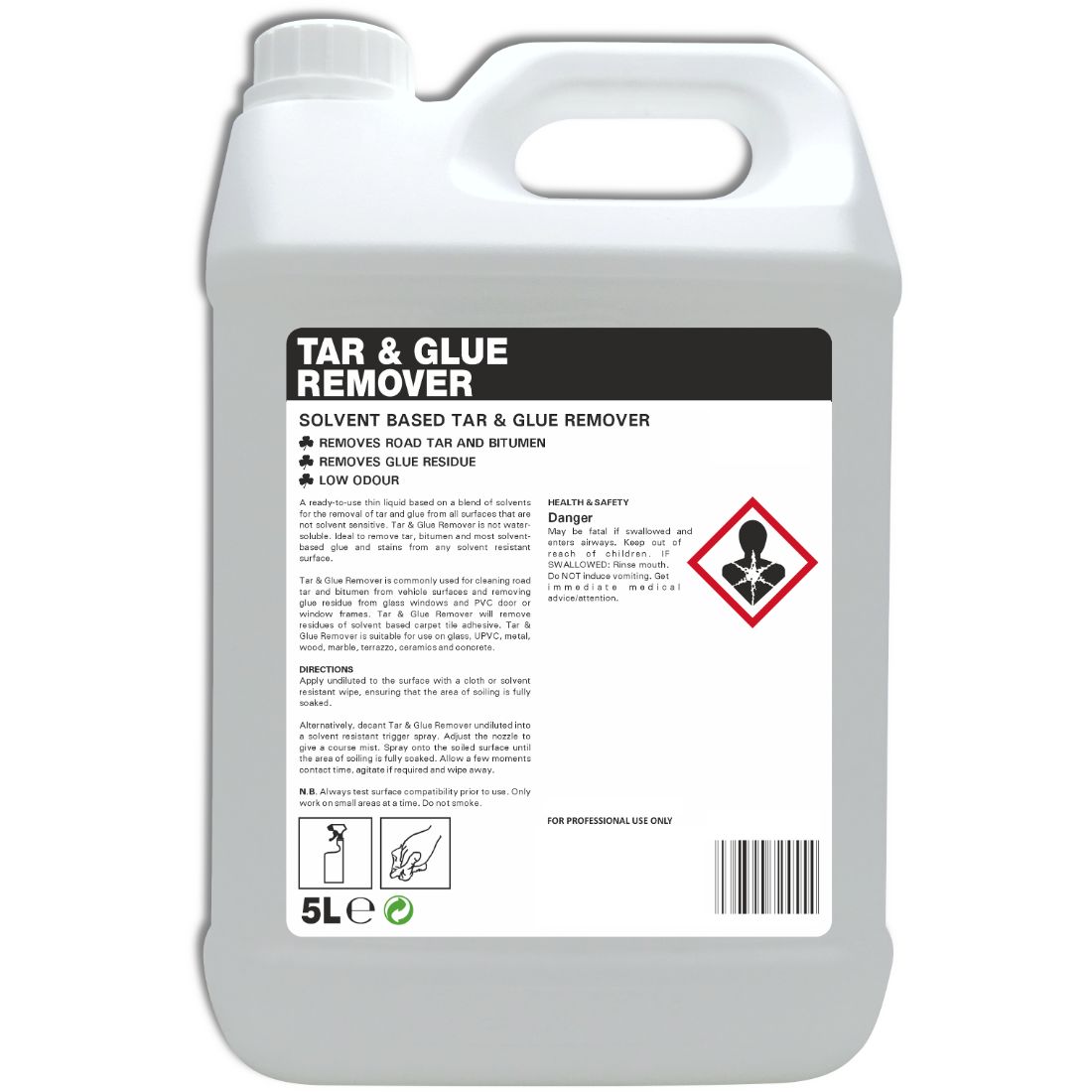 Tar-Glue-Remover-5L.jpg CleanSource® TAR'N'GLUE Tar & Glue Remover 5L - Image 1