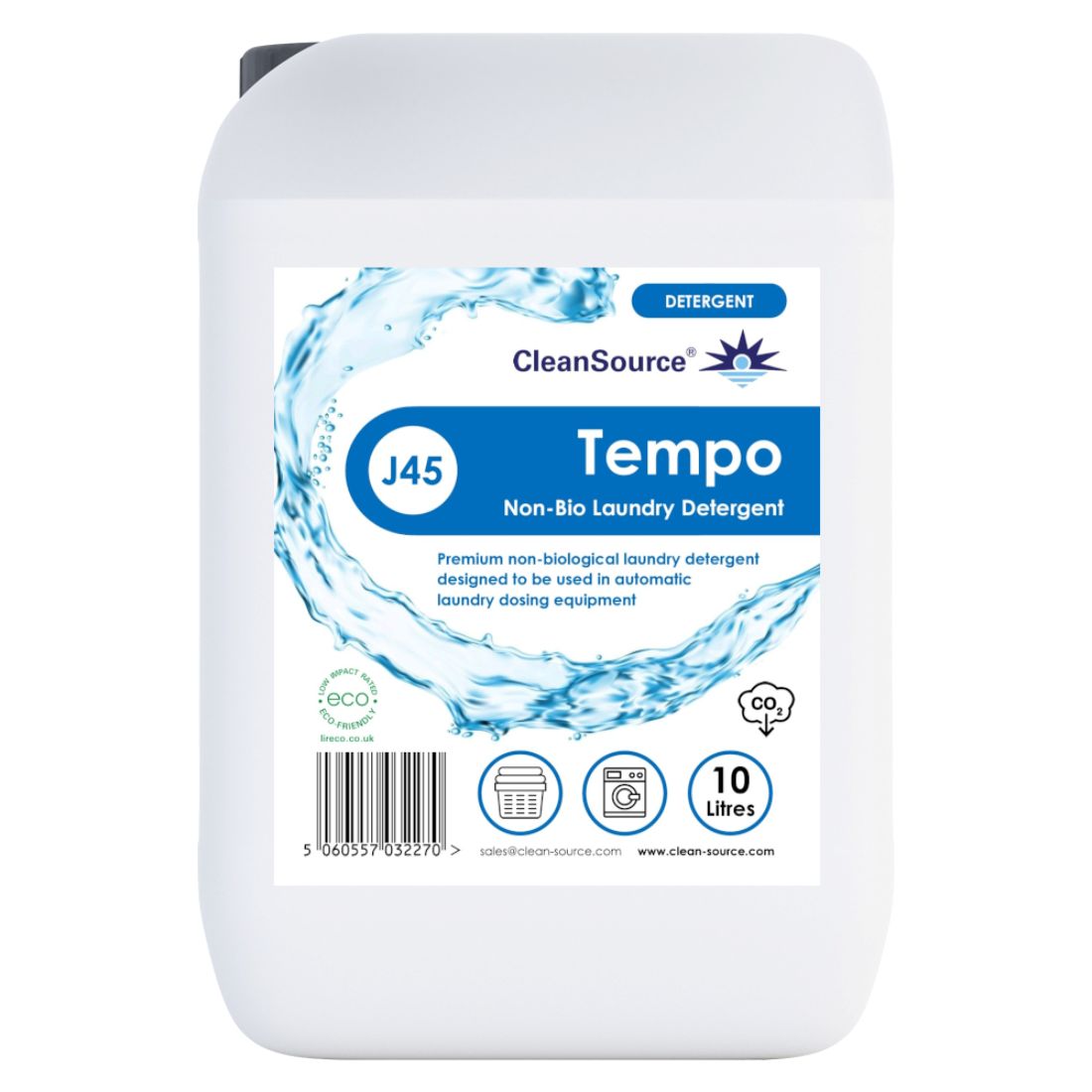 Tempo-Drum-10L.jpg TEMPO Premium Non-Bio Auto-Dose Liquid Laundry Detergent 10L - Image 1