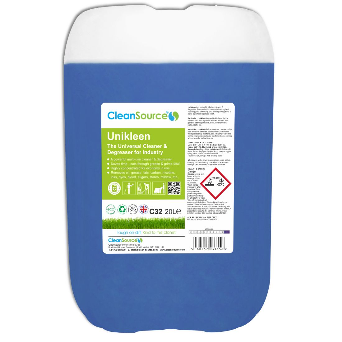 Unikleen-20L-1.jpg CleanSource® Unikleen Strong Universal Cleaner & Degreaser 20L - Image 1