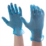 Powder Free Blue VINYL Examination Gloves (1x100) - Image 3