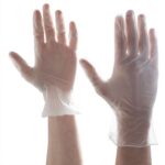 Powder Free Clear Vinyl Gloves (1x100) - Image 2