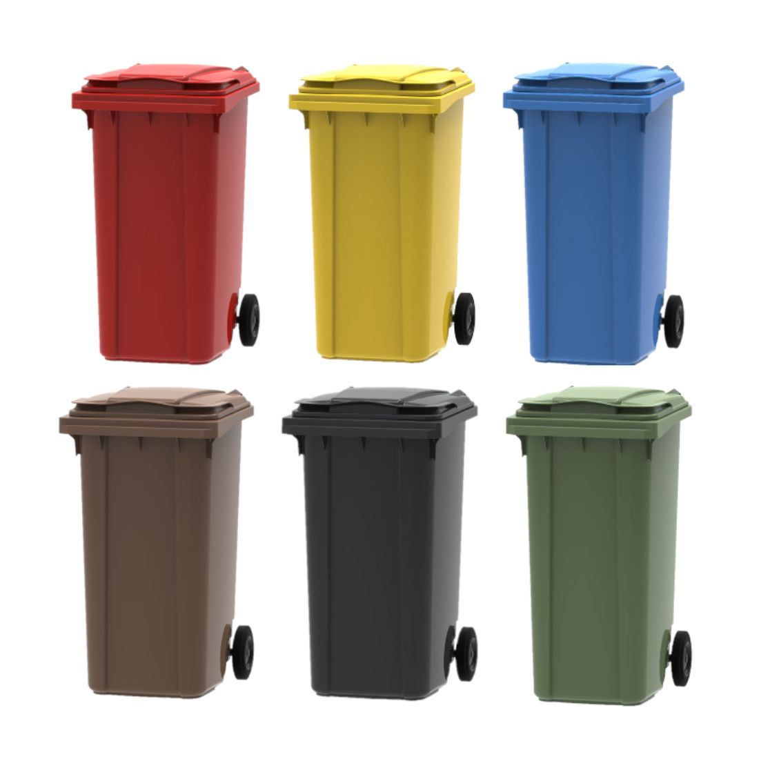 WB240Group.jpg enviropalĀ® 240L Wheelie Bin - Various Colours - Image 1