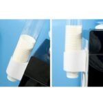 White Plastic Flip-Top Cup Dispenser - Image 5