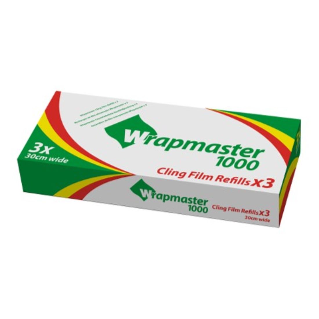 Wrapmaster-1000-CLING-1.jpg Wrapmaster 1000 Mini Clingfilm Refill Rolls 30cm x 100m (1x3) - Image 1