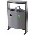 enviropal® 2 x 39 Litre TwinBin StreetSmart Hooded Steel Litter Bin