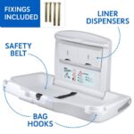 Hygienol™ Eco White Plastic Baby Changing Unit Horizontal Surface Mounted