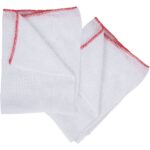 CleanSource® 18x12" Heavy Duty Large White Bleached Dishcloths (1x10)