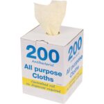 Perola® JayTex™ 200 x All-Purpose Cloths on Roll in Dispenser Box Yellow