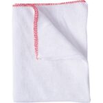 CleanSource® 14x12" White Bleached Dishcloths (1x10)