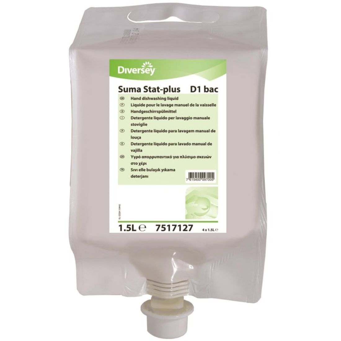 d1b.jpg Diversey® Suma D1 Divermite Washing Up Liquid 1.5L Super Concentrate - Image 1