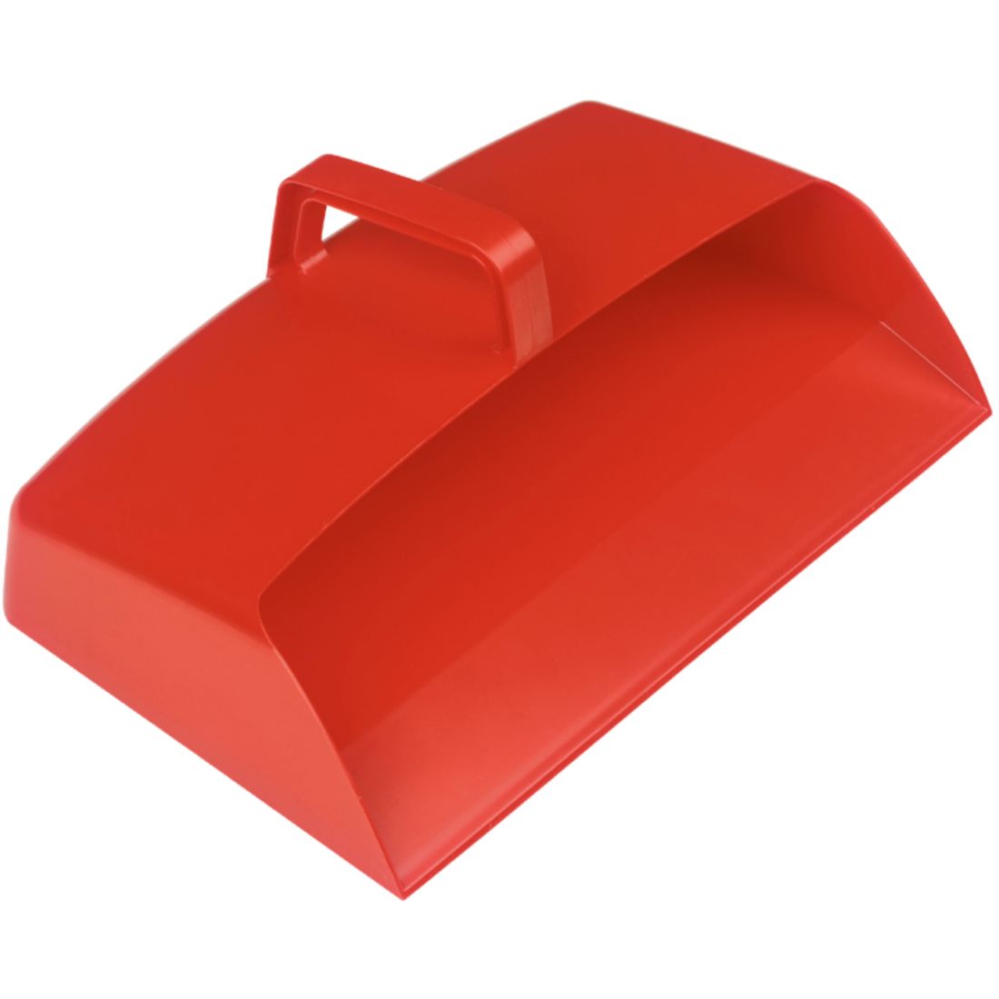 dp3r.jpg Superior Quality Enclosed Hygiene Dust Pan Red - Image 1