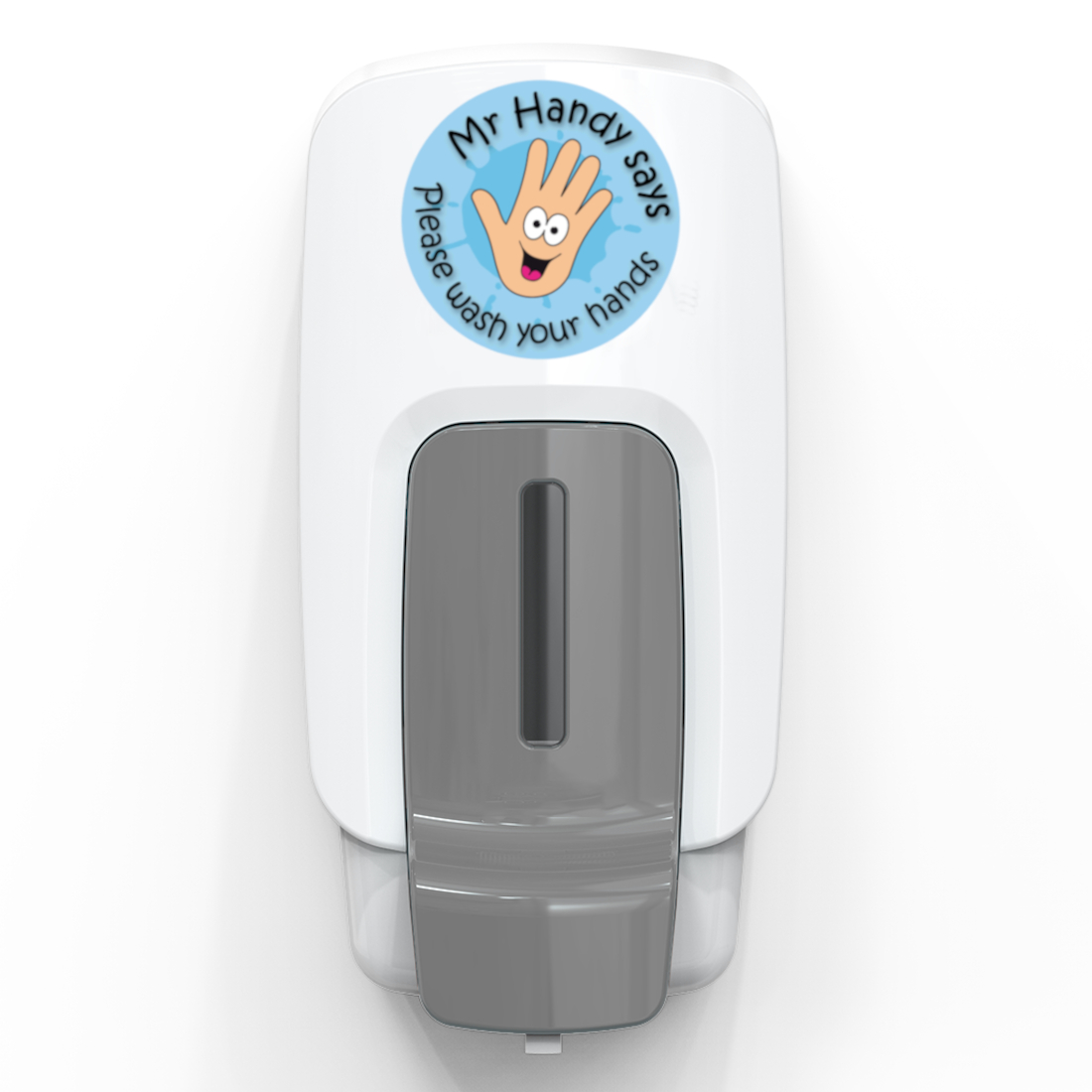 ecovi-Mr-Handy-Dispenser.jpg ecoviĀ® Children's MR HANDY 1L Cartridge Soap Dispenser - Image 1