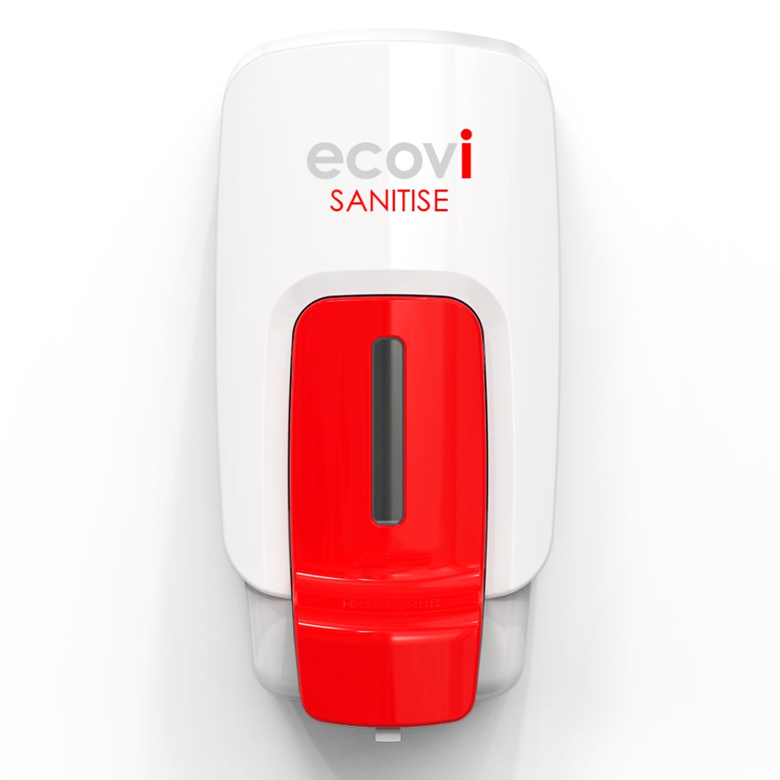ecovi_SANITISE_1-1.jpg ecoviĀ® SANITISE 1L Cartridge Hand Sanitiser Dispenser White/Red - Image 1