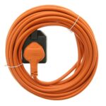 10 Metre x 1.5mm 3 Core Trailing Cable Assembly / Extension Lead Orange - Image 3