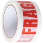 Fragile Printed Parcel Tape 48mm x 66m Length (1x36 Rolls)