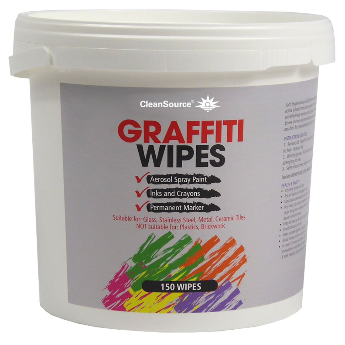 graffita_wipes.jpg EziWipes™ Graffiti Wipes (1x150) - Image 1