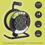 13 Amp 240v 15 Metre 4-Socket Extension Lead / Cable Reel - Image 3