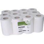 Perola® WypaRol™ 2-Ply 65m x 195mm White Mini Centrefeed Rolls (1x12)