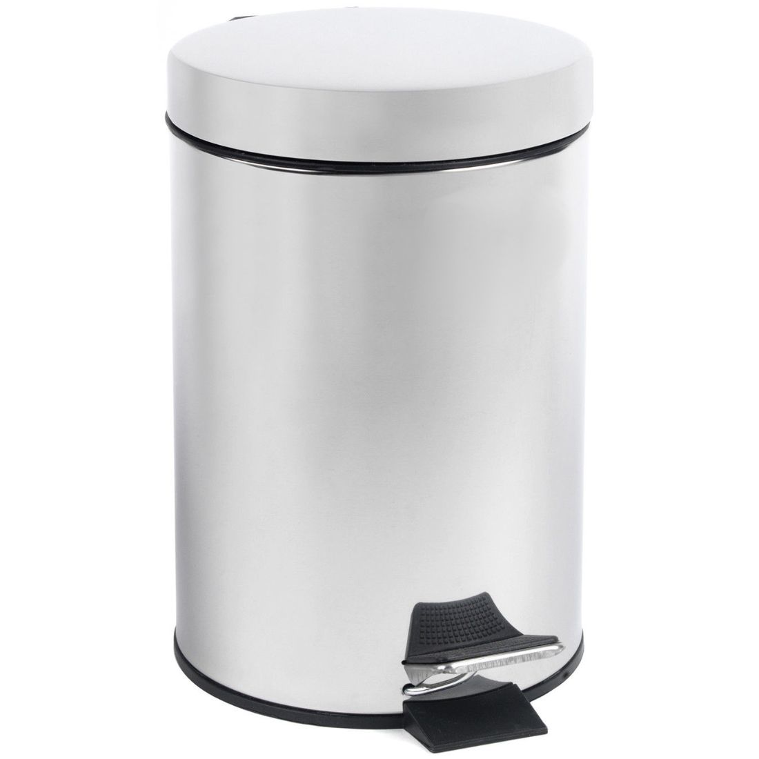 ped12ss.jpg enviropalĀ® 12 Litre Stainless Steel Pedal Bin With Plastic Liner - Image 1