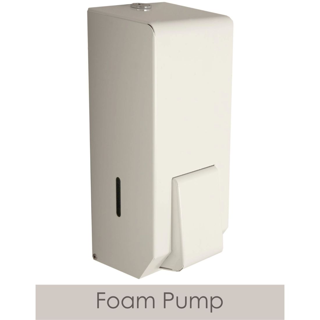 ppd20fmwh-1.jpg CleanSource® 900ml White Metal Bulk Fill FOAM Soap Dispenser - Image 1