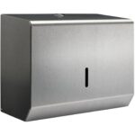Perola® HanDri™ Small Brushed Stainless Steel C / M / Z FOLD Hand Towel Dispenser