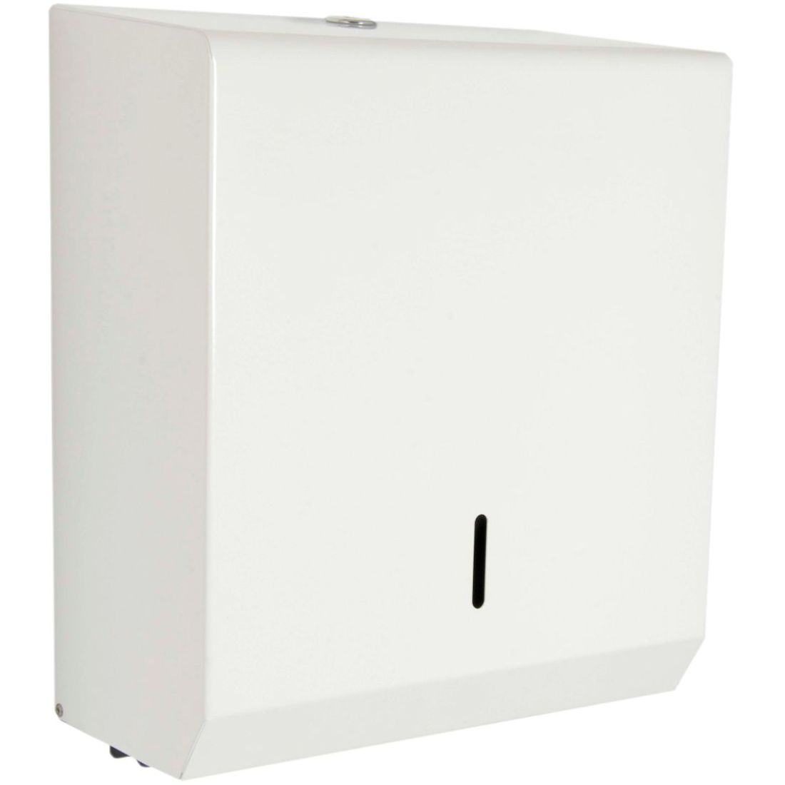 ppd31mwh.jpg Perola® HanDri™ Large White Metal C / M / Z FOLD Hand Towel Dispenser - Image 1