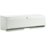 Perola® HygiRol™ 20" White Metal Hygiene Roll / Couch Roll Dispenser