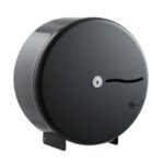 Perola® 10" Graphite Metal Mini Jumbo Toilet Roll Dispenser