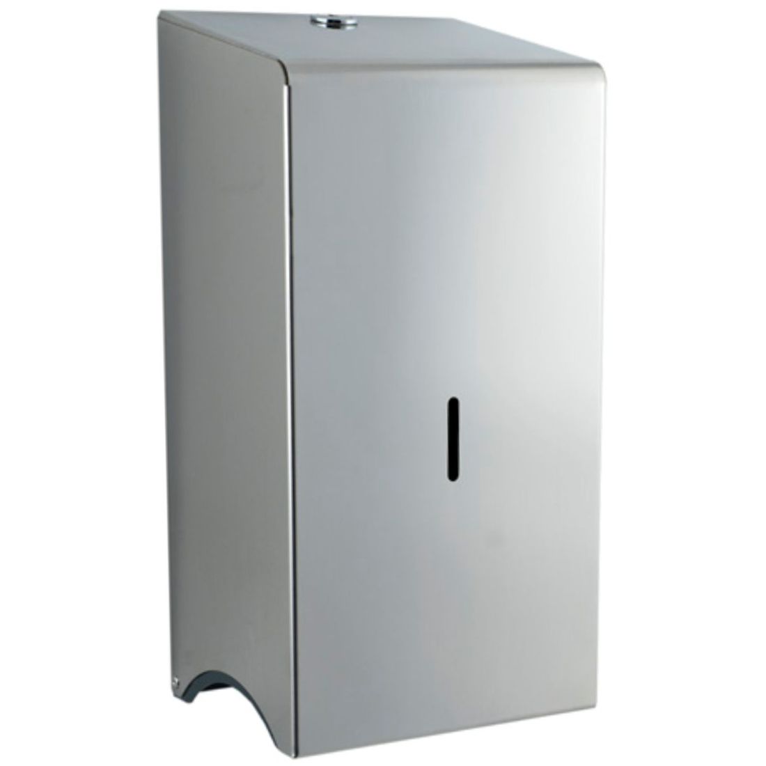 ppd44mps.jpg Perola® Polished Stainless Steel TwinMatic System Double Toilet Roll Dispenser - Image 1
