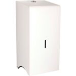Perola® White Metal TwinMatic System Double Toilet Roll Dispenser