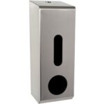Perola® Trio™ Brushed Stainless Steel 3 Roll Conventional Toilet Roll Holder