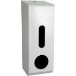 Perola® Trio™ White Metal 3 Roll Conventional Toilet Roll Holder