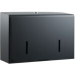 Perola® Twingo™ System Double Toilet Roll Dispenser Graphite Metal