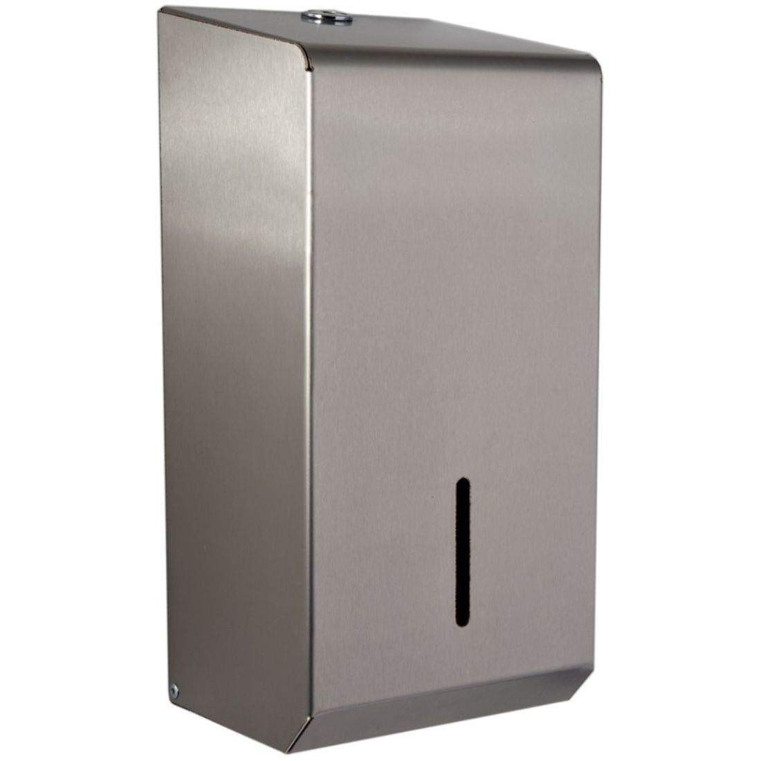 ppd50mbs.jpg Perola® Brushed Stainless Steel Bulk Pack Toilet Tissue Dispenser - Image 1