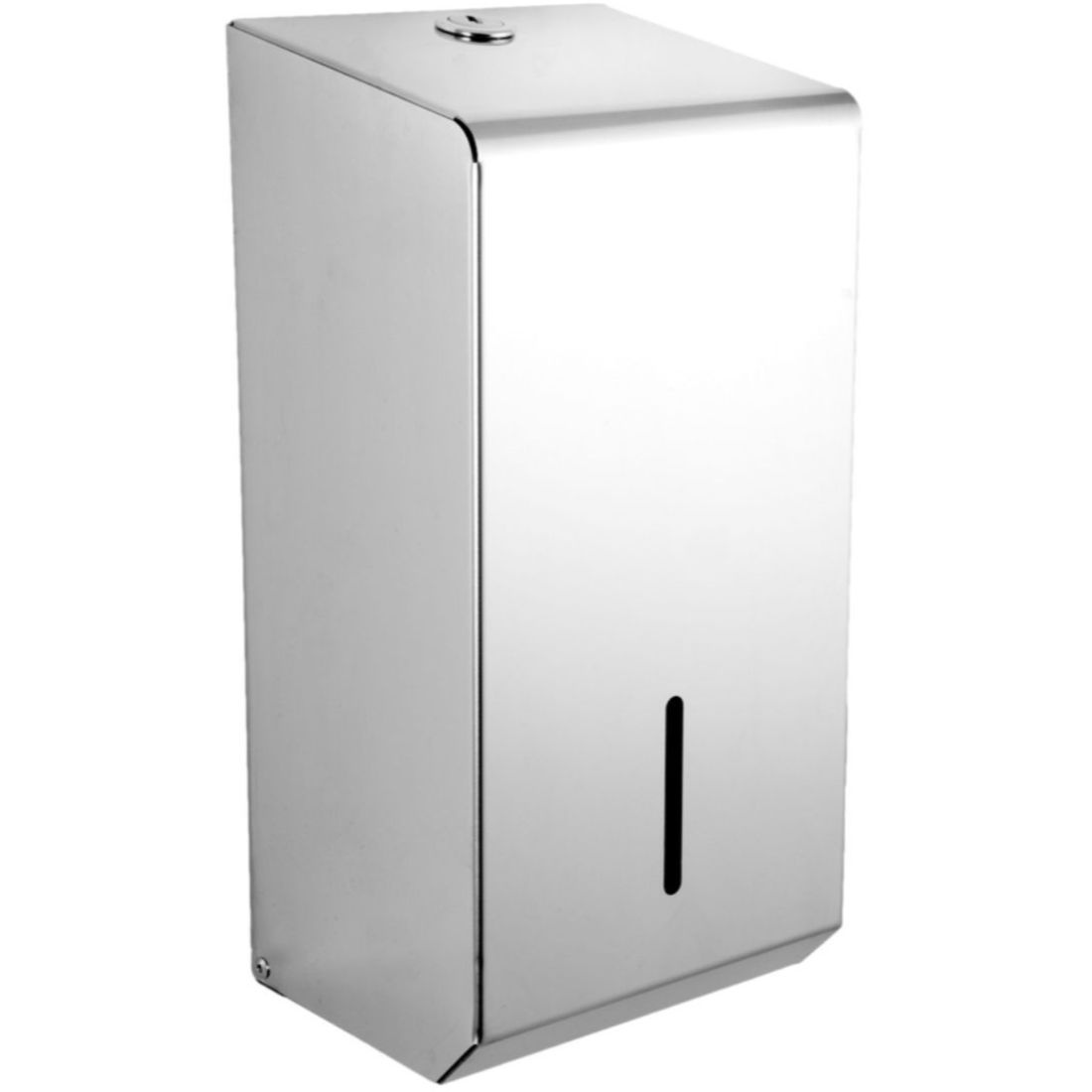 ppd50mps.jpg Perola® Polished Stainless Steel Bulk Pack Toilet Tissue Dispenser - Image 1