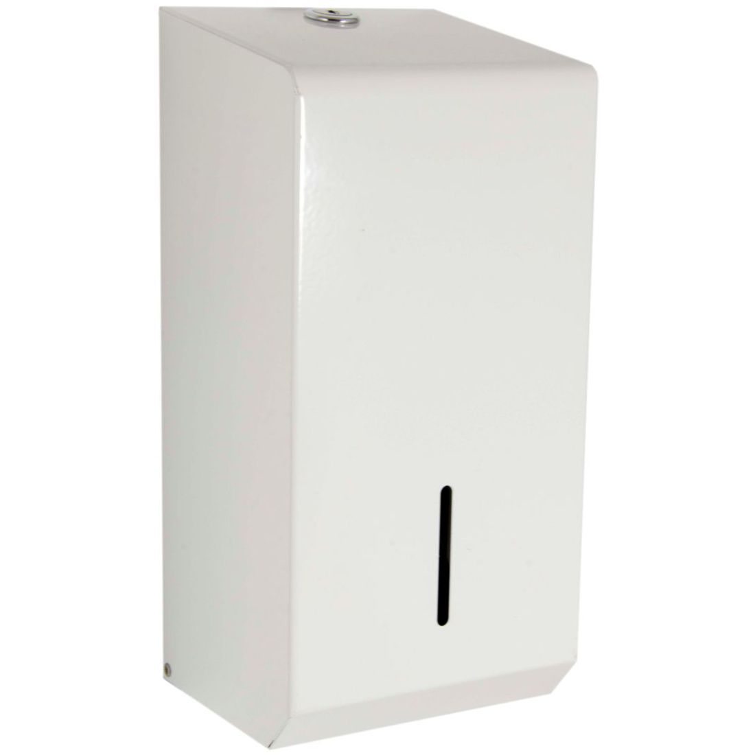 ppd50mwh.jpg Perola® White Metal Bulk Pack Toilet Tissue Dispenser - Image 1