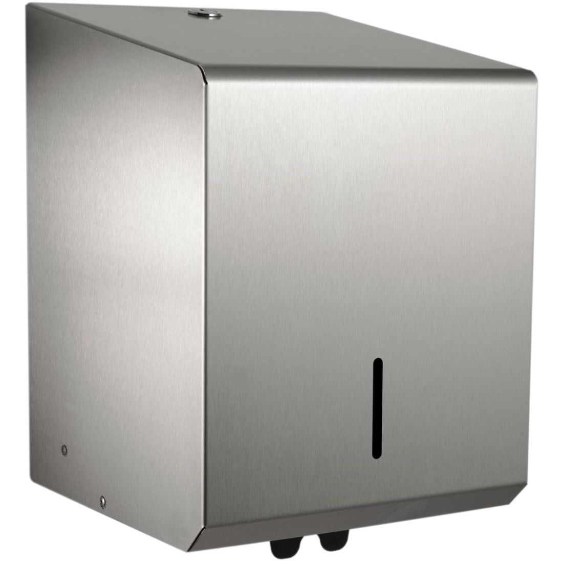 ppd60mbs.jpg Perola® Brushed Stainless Steel Standard Centrefeed Roll Dispenser - Image 1